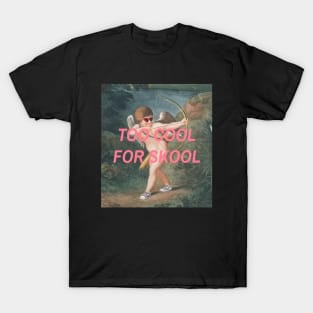 Too Cool For School Funny Art Meme T-Shirt